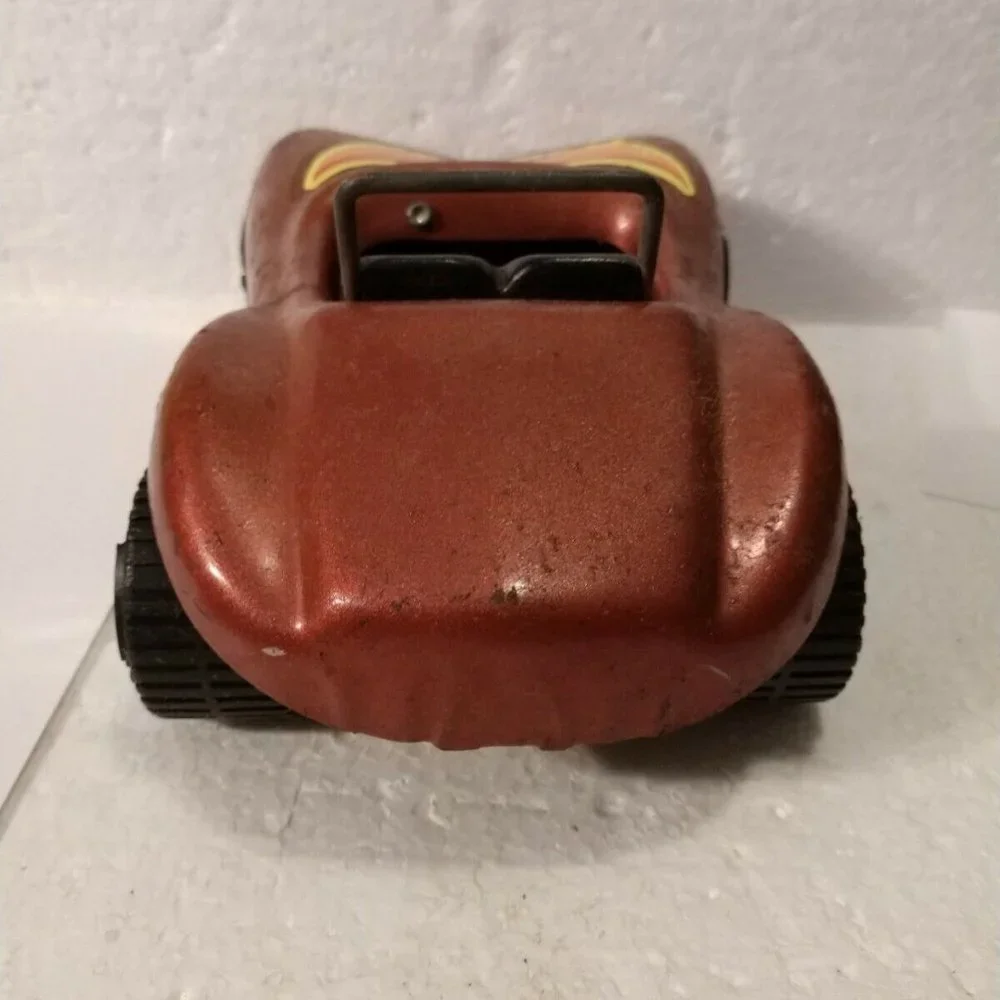 Antique Tonka Vintage Metal Pressed Steel Brown Dune Buggy #52790 8